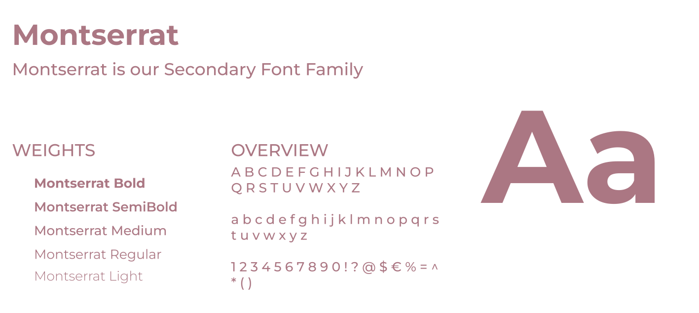Typography Montserrat